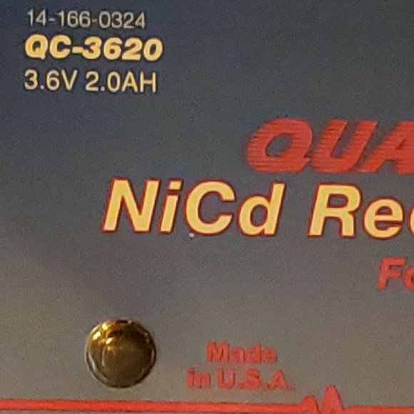 Camcorder Battery For Sharp Video Cameras Quantaray QC-3620 NiCd Rechargeable - Picture 2 of 3